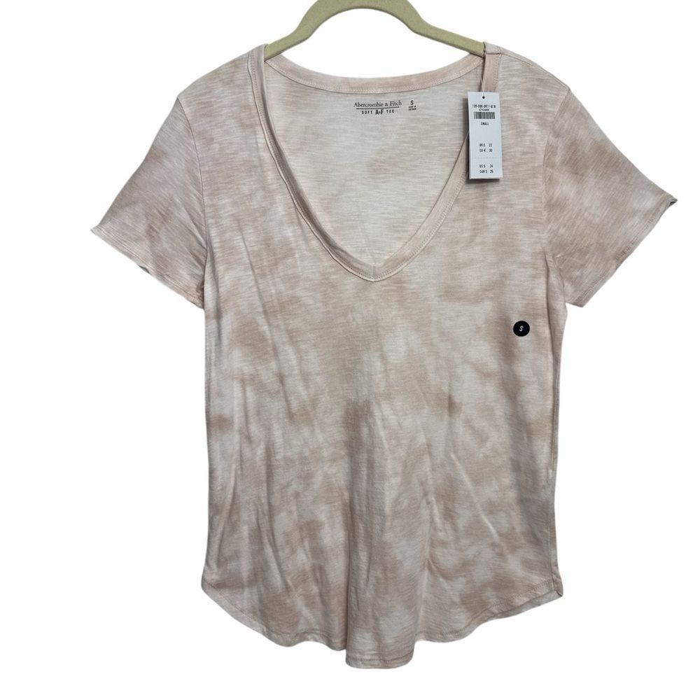 ABERCROMBIE AND FITCH V-neck‎ Tee, Size SMALL